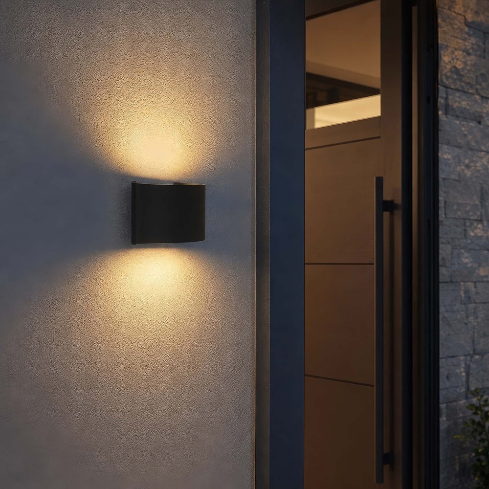 Design wandlamp Menton 12cm zwart Searchlight 5,05342E+12
