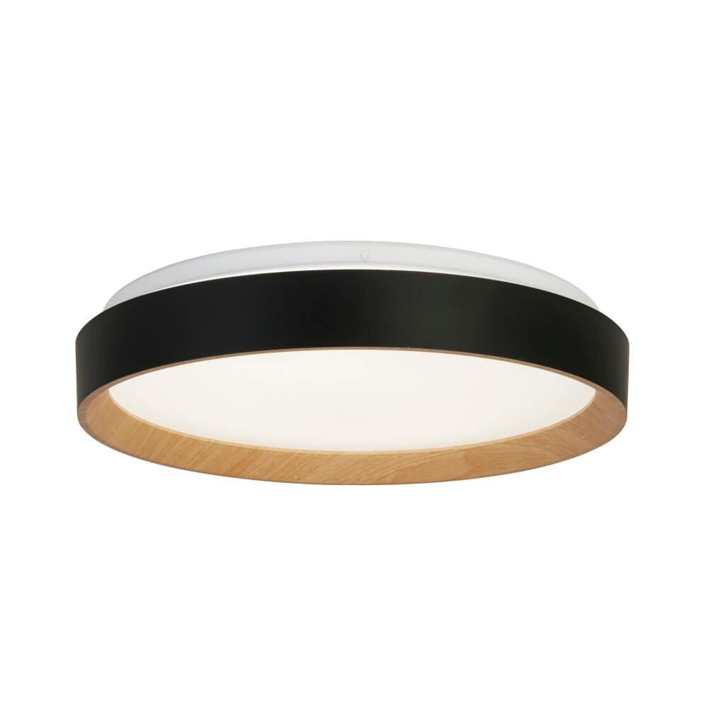 Searchlight Zwarte plafondlampSorrento wit venster - 35510-380