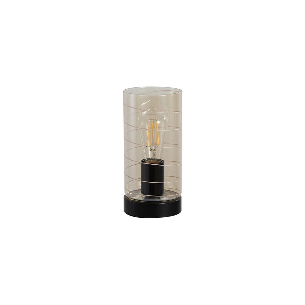 Searchlight TafellampBroughton amber glas - EU82329AM