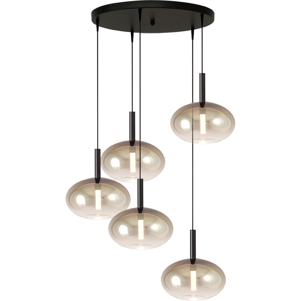 Masterlight 5L vide hanglampLido Onion met Ø 24cm gold-fading glas - 2862-05-02-50-5-3