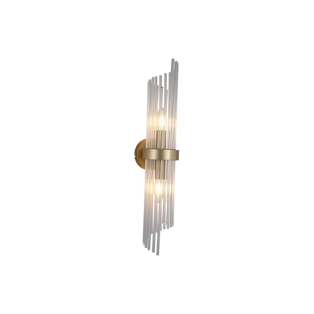 Searchlight WandlampLara goud met helder glas - 11500-2GO