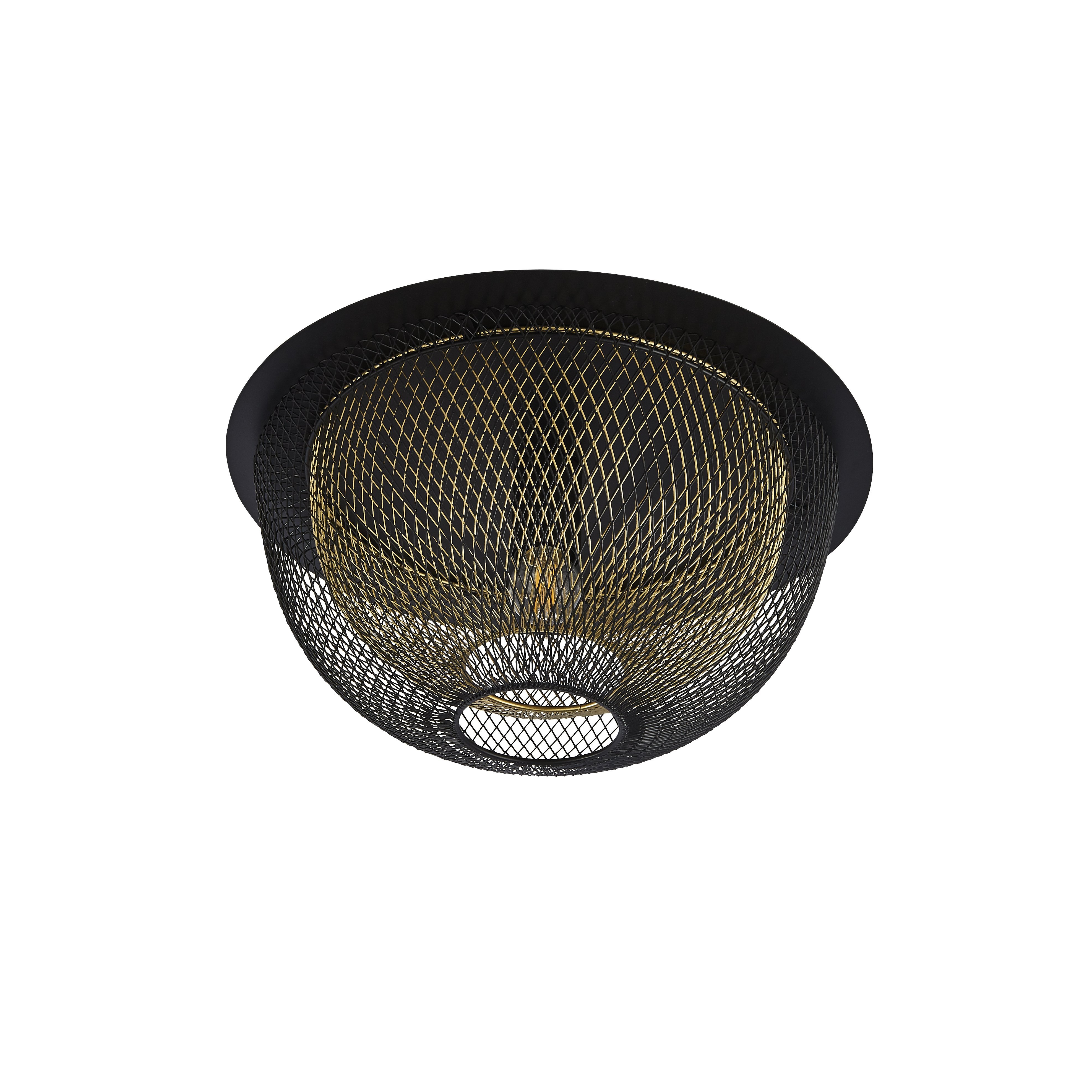 Searchlight Trendy plafondlamp Honeycomb Ø 40cm - 6840BGO