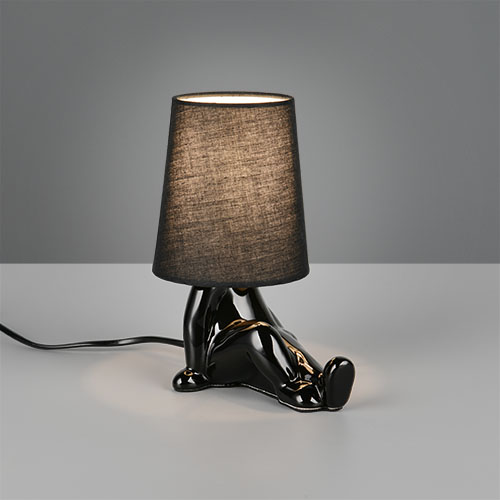 Trio Tafellampje Huma zwart - R56531002