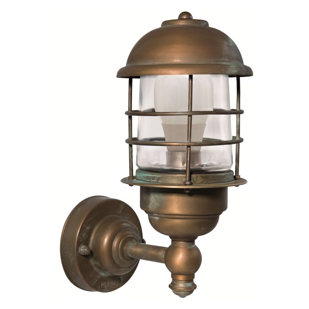Franssen Muur stallamp Maritime landelijk 20cm koperbruin - 231872
