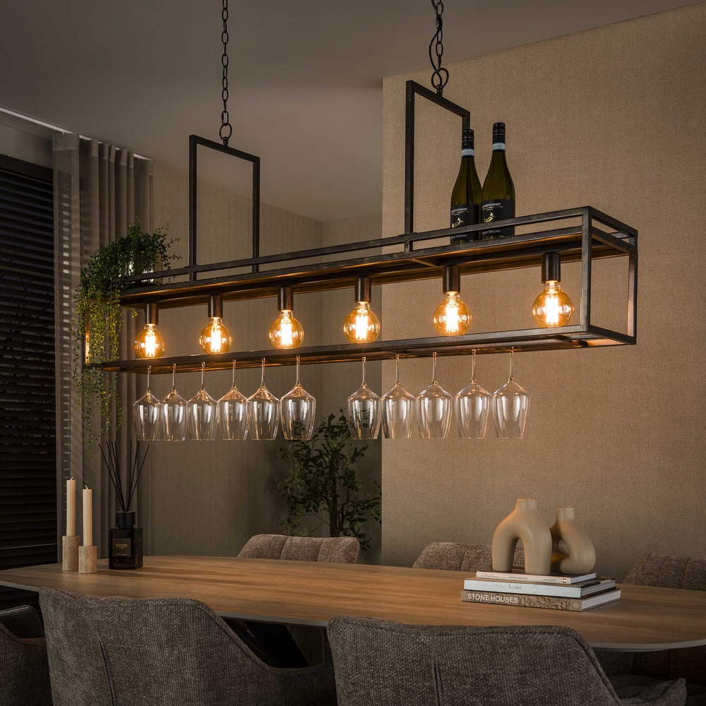 Lyora Keuken eiland hanglamp Decorate 160cm - urban bruin - 7972/78