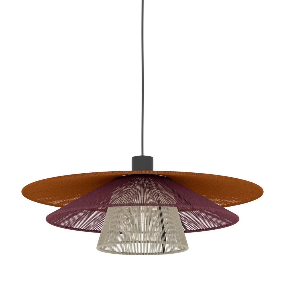 Draad hanglamp Pignona Ø 50cm gekleurd