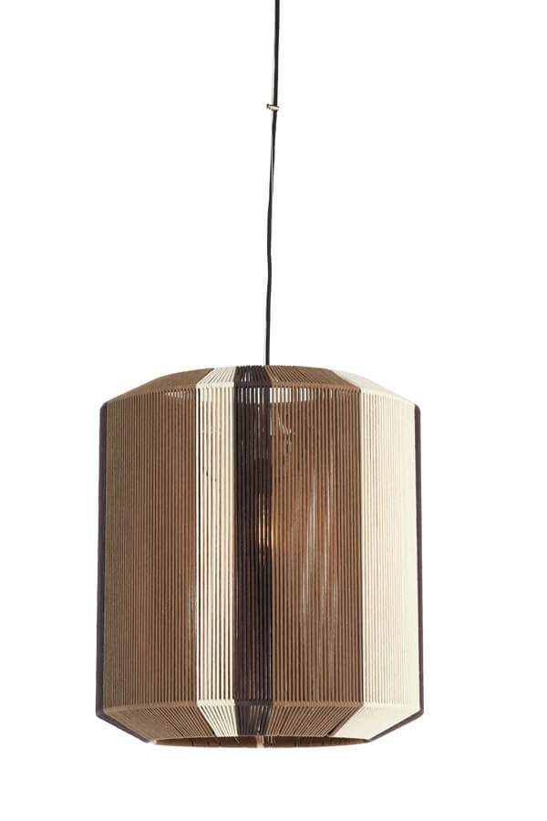 Light & Living Hanglamp Kozana bruin Ø 48cm - 2982883