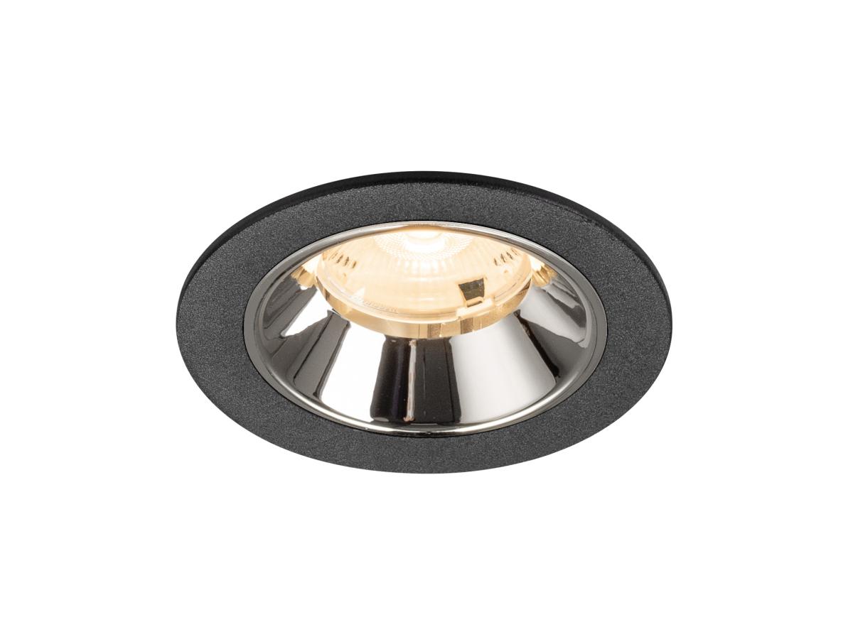 SLV InbouwspotNuminos S zwart/chroom 2700K - 20gr - 1009435