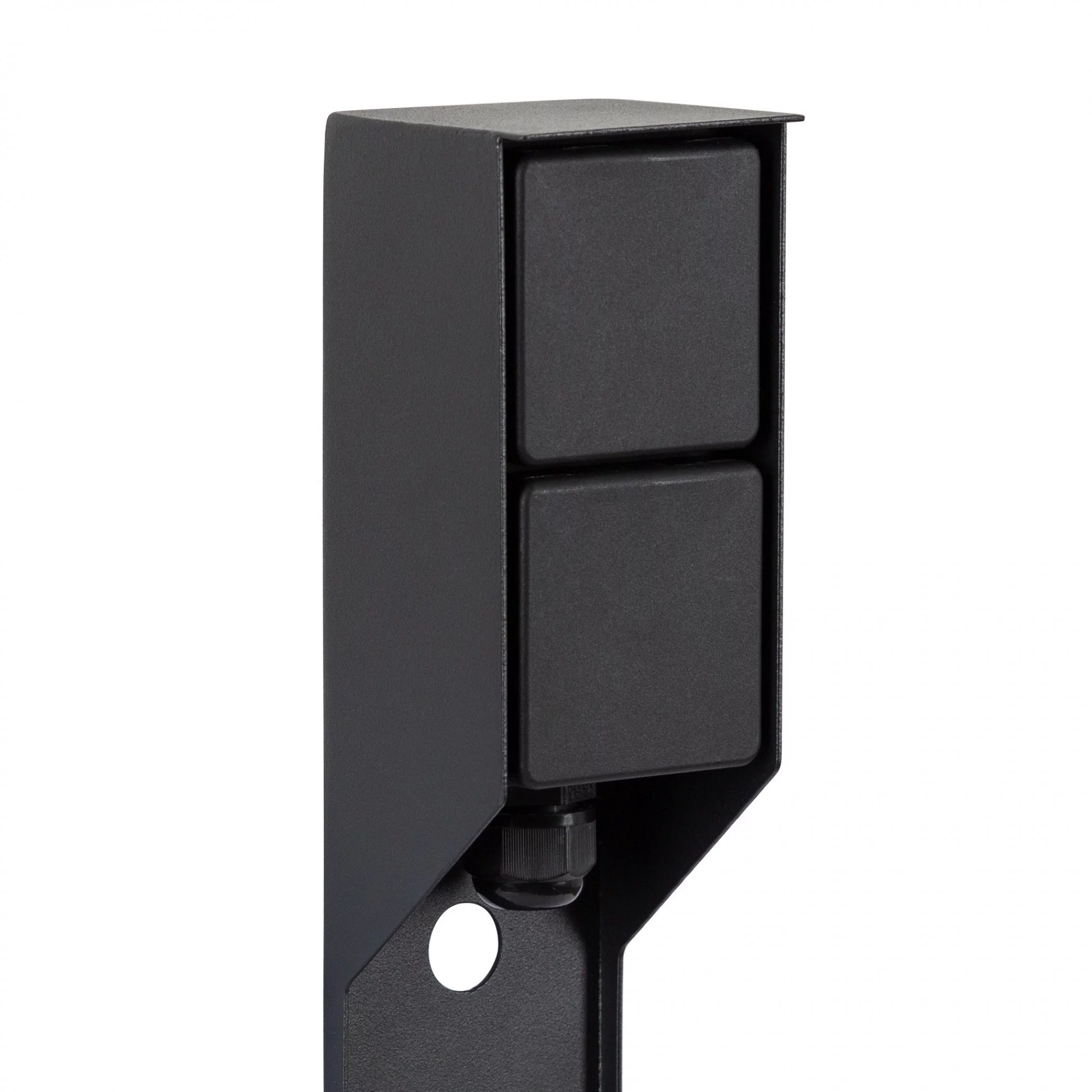 Stopcontact Double zwart met spie KS Verlichting 8714732777209