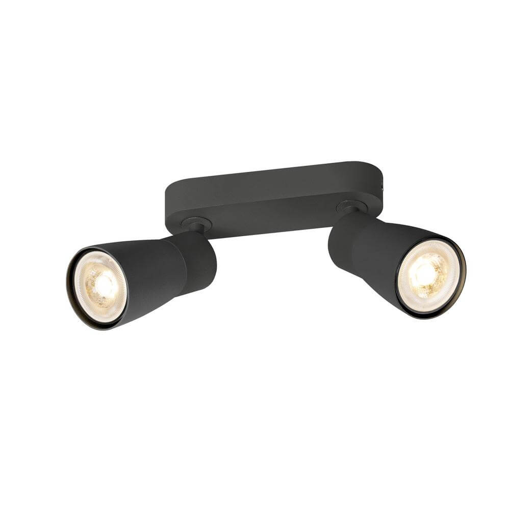 SLV Dubbele spotPuri 2.0 Dome zwart - 1008369