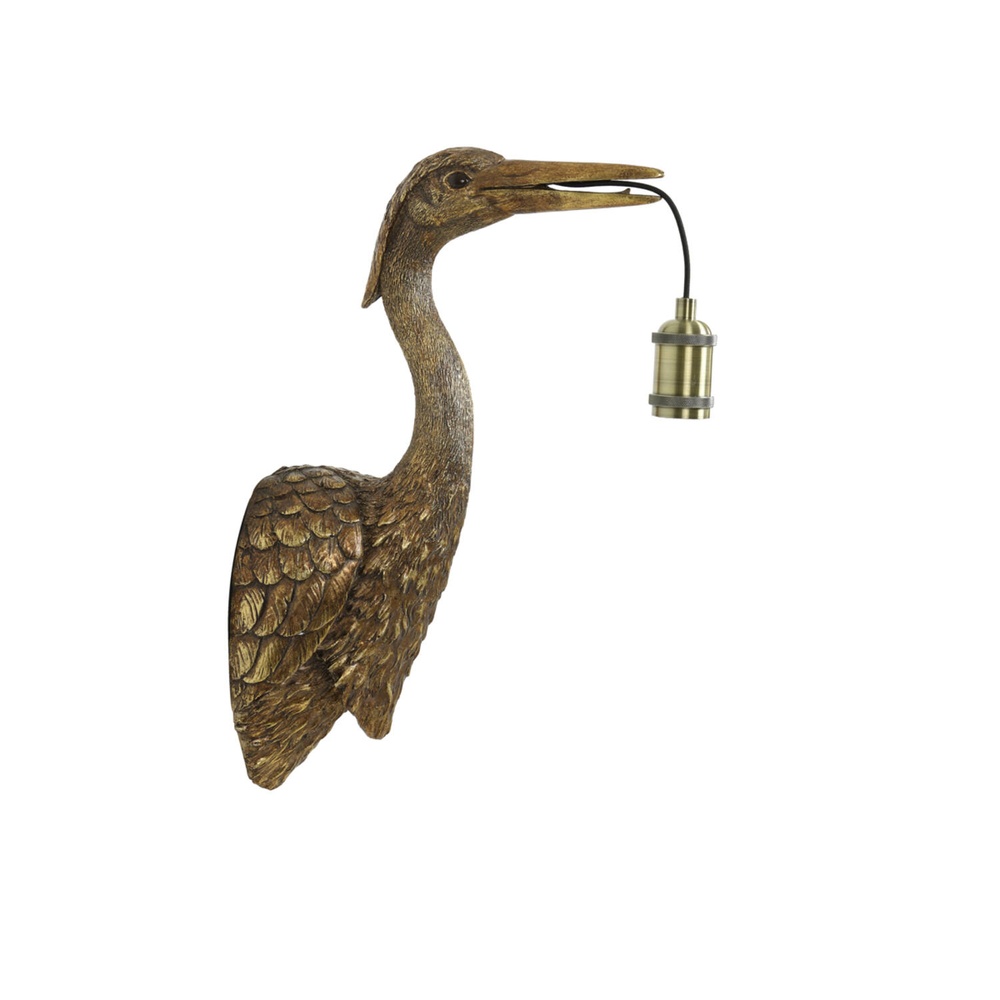 Light & Living Wandlamp Crane brons vogel - 3122685