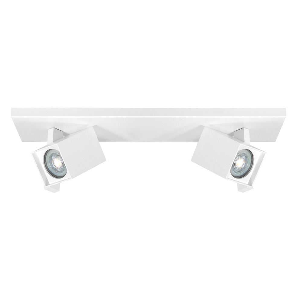 Highlight Vierkante opbouwspotOslo wit 2-lichts - S7307.00