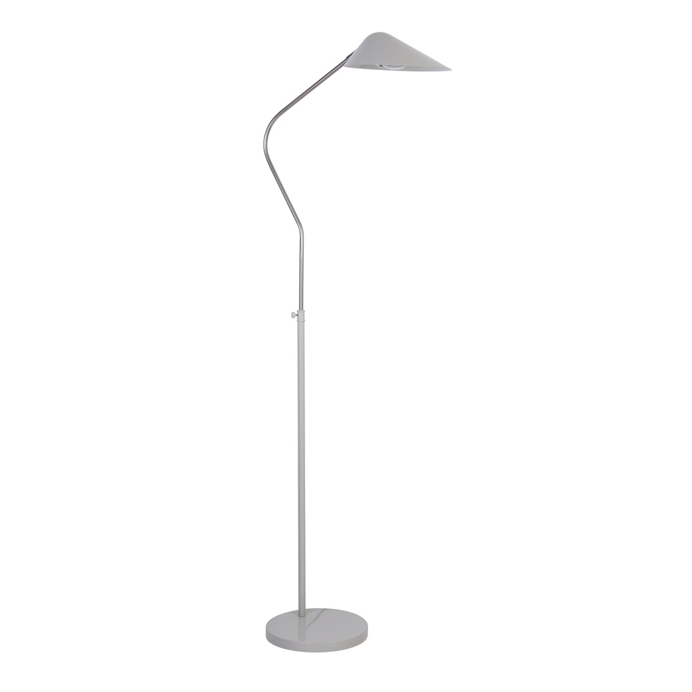 Searchlight VloerlampSwan chroom met wit - EU60420WH