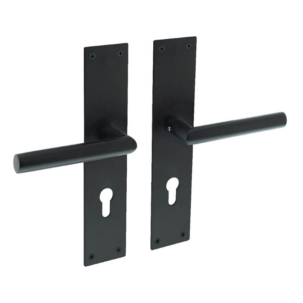 Intersteel Strakke deurklinkJura cilindergat 72mm zwart - 0023.058336