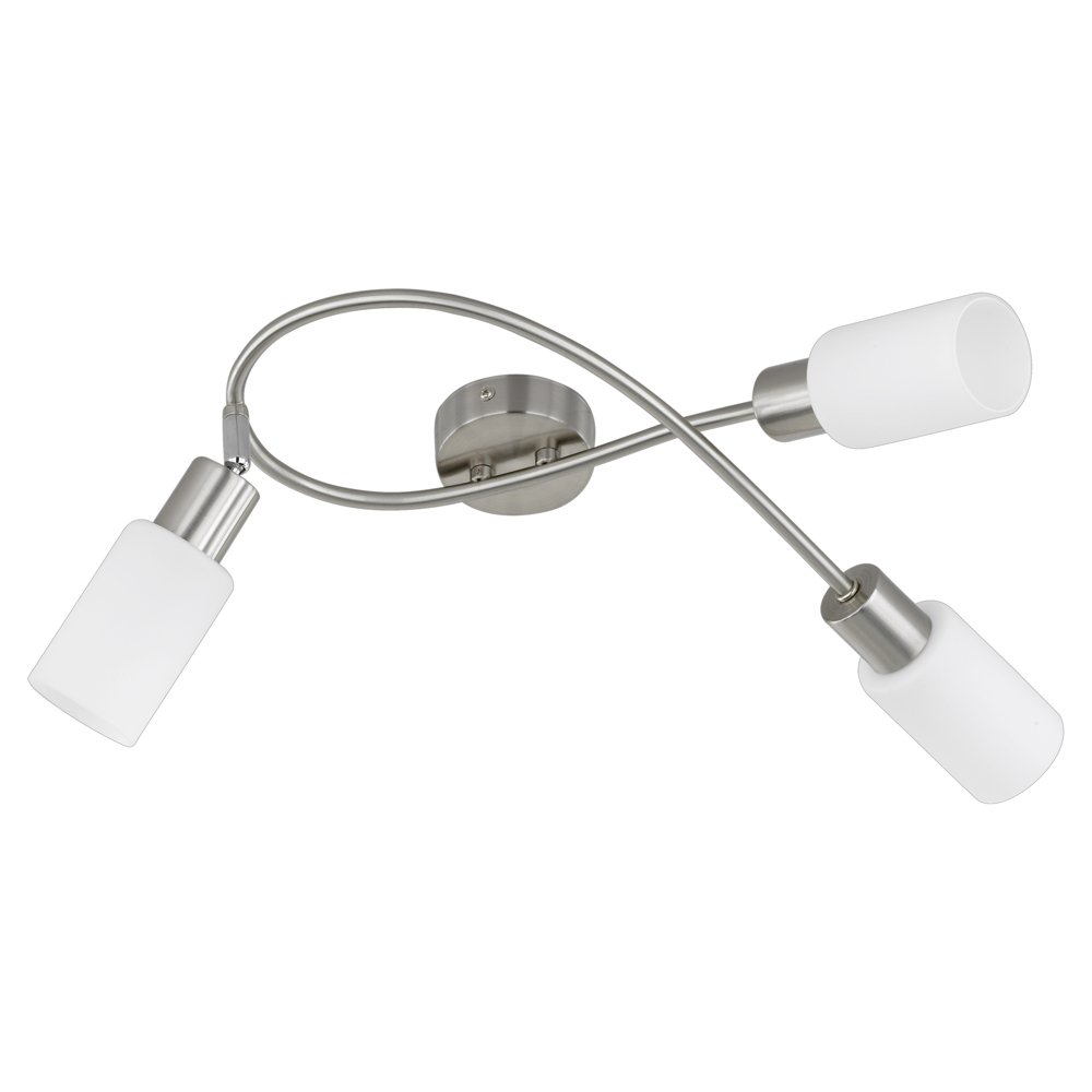 Trio Moderne PlafondlampMars 3-lichts nikkel mat - R80013907