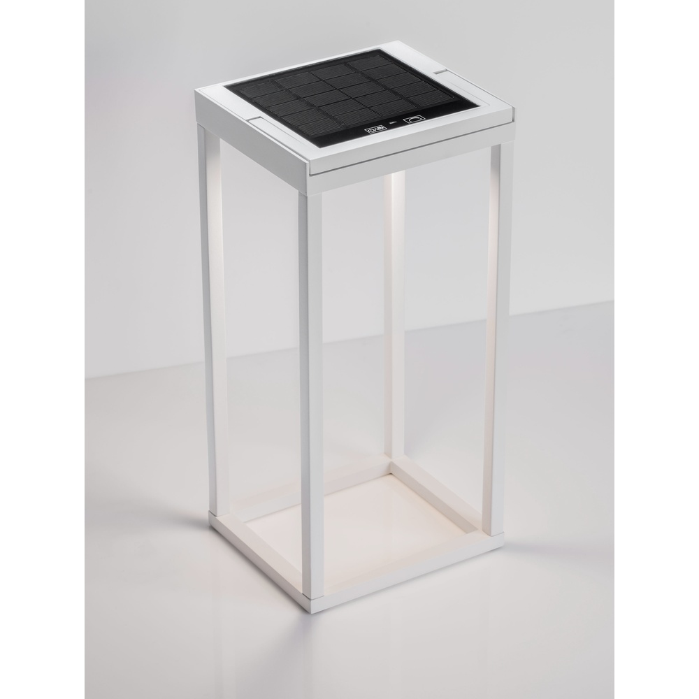 Lyora Strakke tafellampTegolo wit solar - 9136432 afbeelding 1