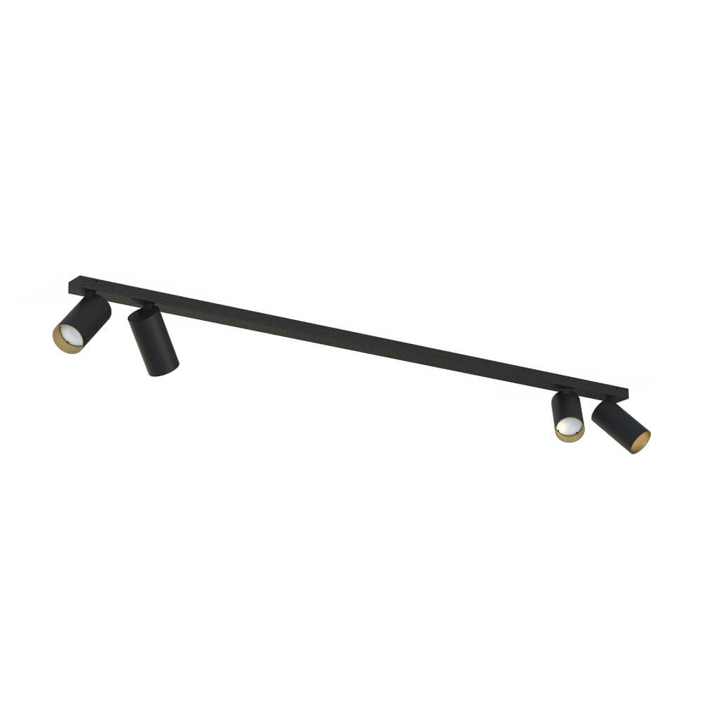 Lyora OpbouwspotMono zwart met goud - 7768