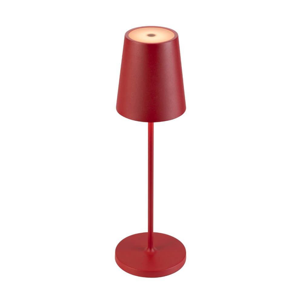 SLV Buiten tafellampVinolina Two rood - oplaadbaar - 1007694