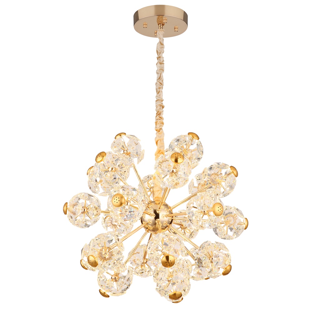 Globo Hanglamp Floriella goud Ø 65cm - 16023H2