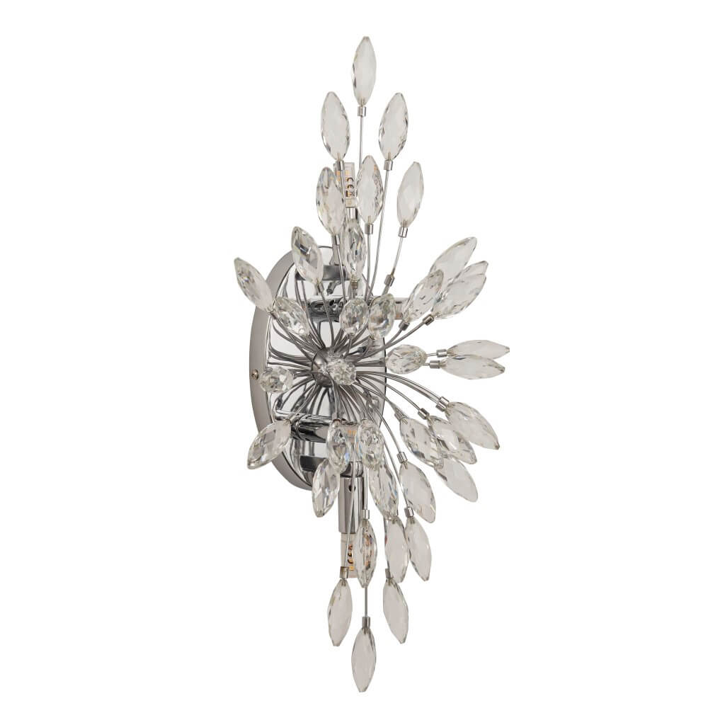 Searchlight Klassieke wandlamp Peacock chroom - 86012-4CC