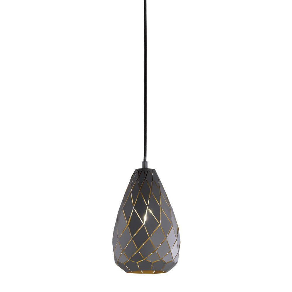 Trio Moderne hanglampOnyx pendel antraciet - 301300142
