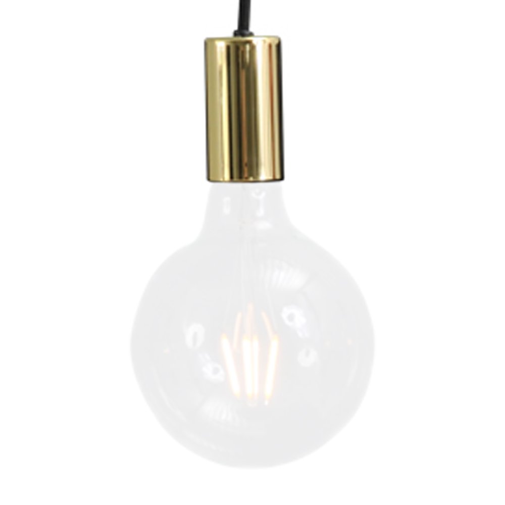 Masterlight Hanglamp Concepto pendel zwart met goud - 2237-02