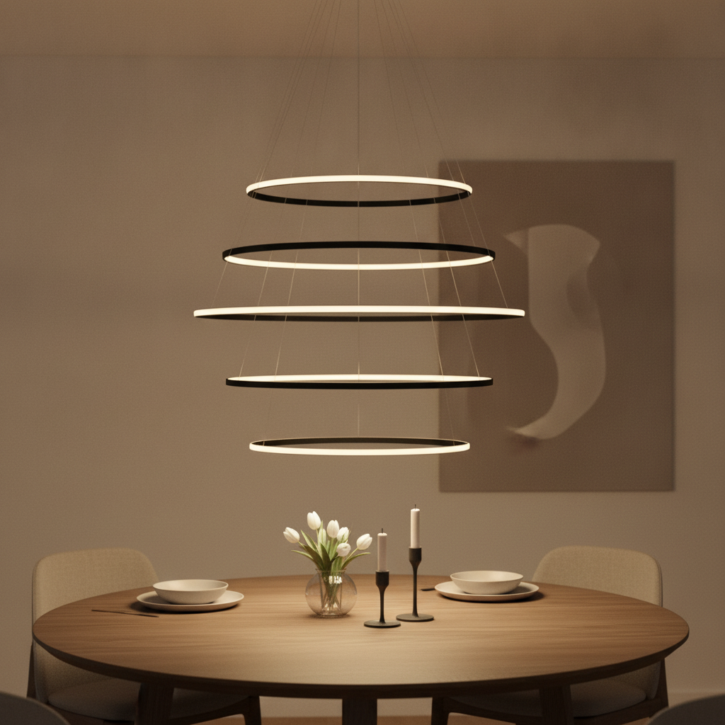 Lyora Design hanglampMaelo zwart Ø 120cm - 9130643
