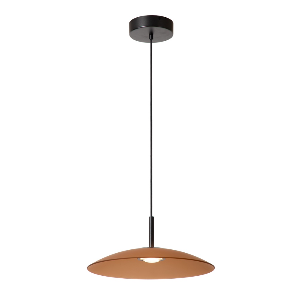 Premium by Lucide Strakke hanglampMenga Ø 40cm amber glas - 25417/10/62