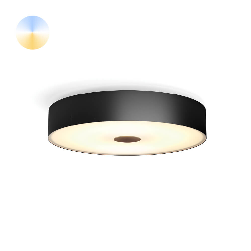 Philips PlafondlampHue Fair - White Ambiance Ø 44,4cm zwart - 929003054701