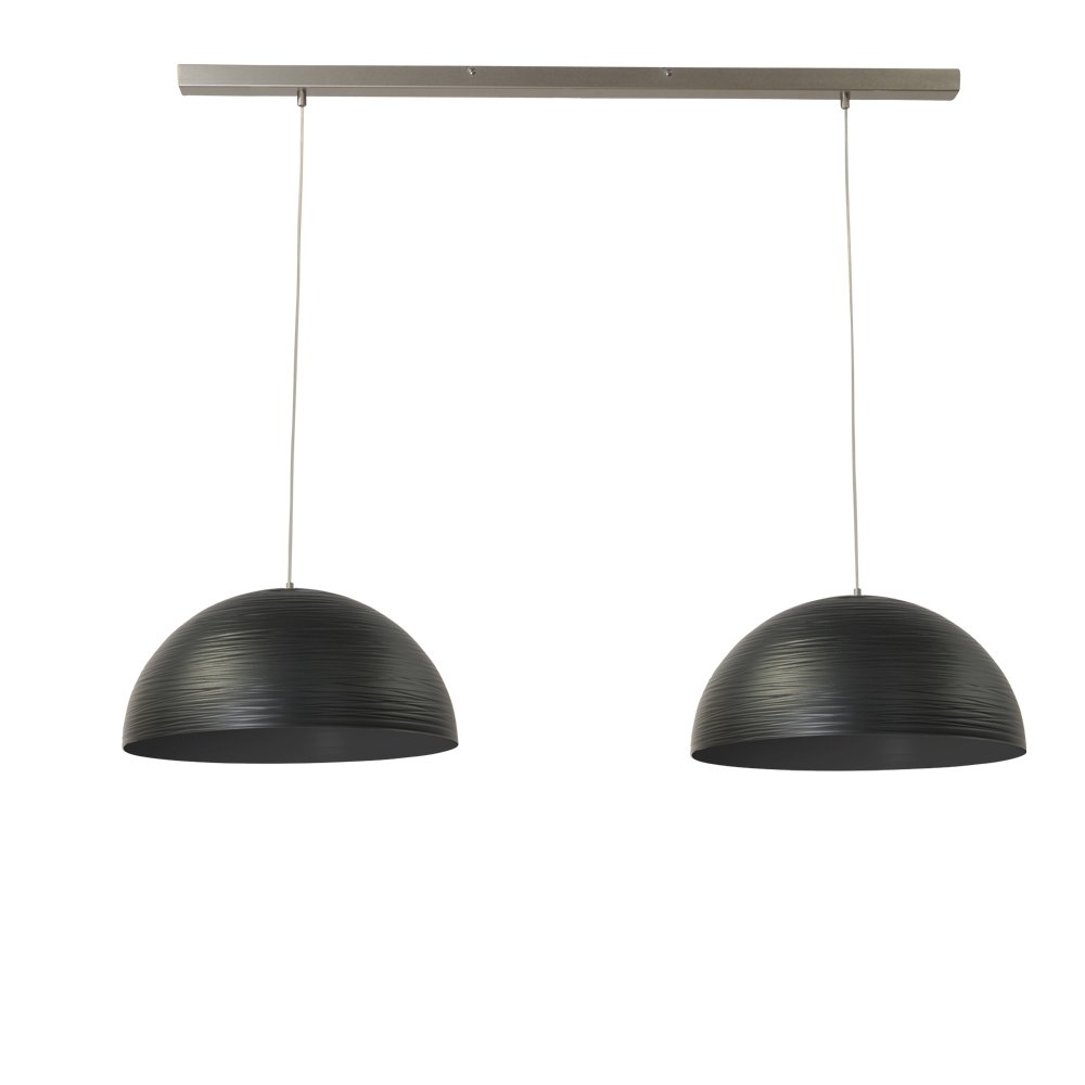 Masterlight Zwarte eettafellamp Concepto 2x45 - 2732-05-S-130-2