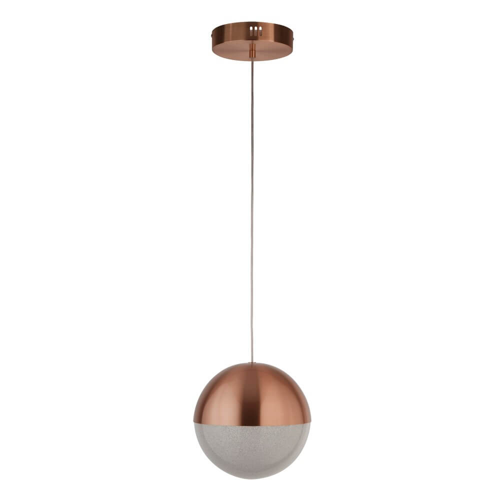 Searchlight 1-lichts hanglampMarbles roodkoper - 5881CU afbeelding