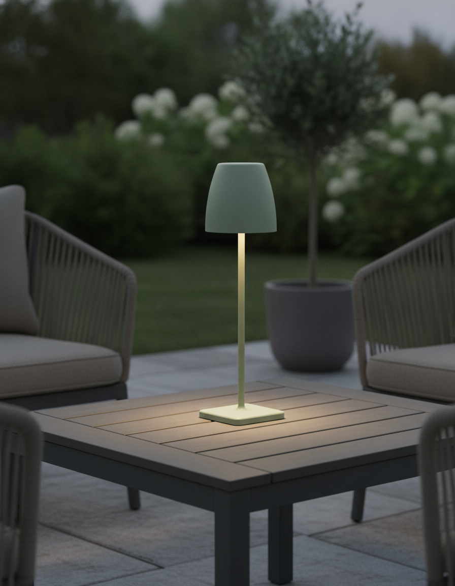 Lyora Oplaadbare tafellampColt 38cm olijfgroen - 108999