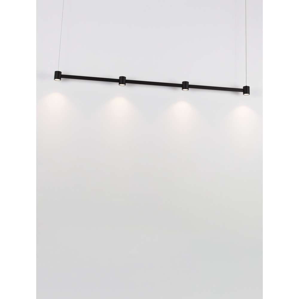 Design hanglamp Puize 4-lichts zwart van Lyora kopen | LampenTotaal