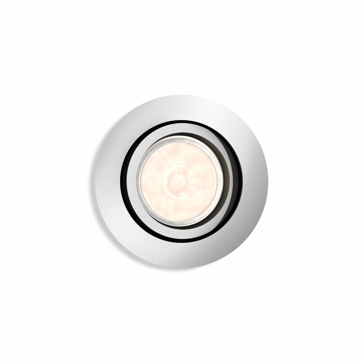 Philips Richtbare inbouwspot Donegal GU10 9cm rond grijs - 5039111PN