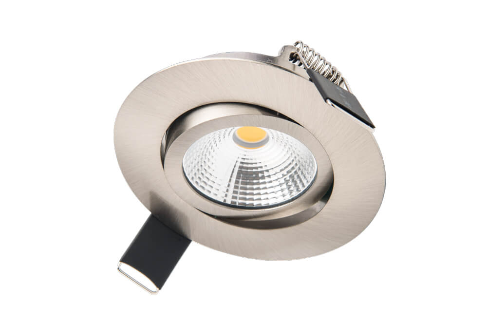 Lyora Platte inbouwspotLux Slim 3000K - RVS - ILDL65L003