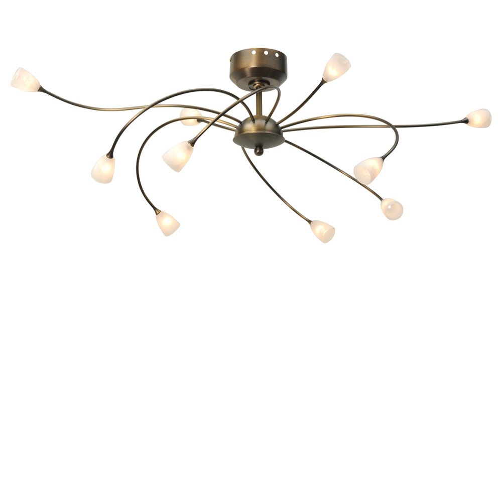Masterlight Plafondlamp Molto 2 LED 10-lichts 43x65cm bronsbruin - 5698-01-134-DW