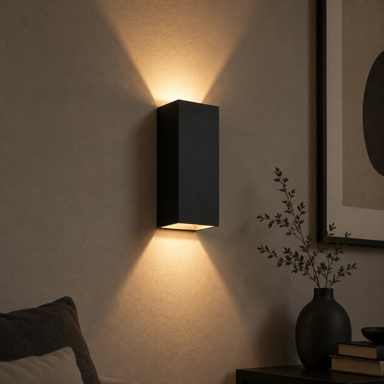 Artdelight Wandlamp Dante XL zwart - WL DANTE2 XL ZW