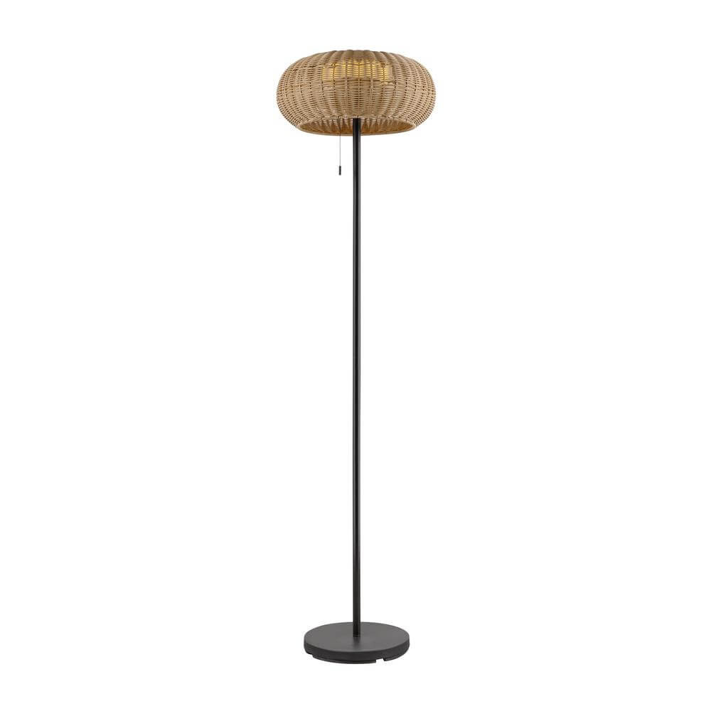 SLV VloerlampAdegan Solar solar rotan - 1008387