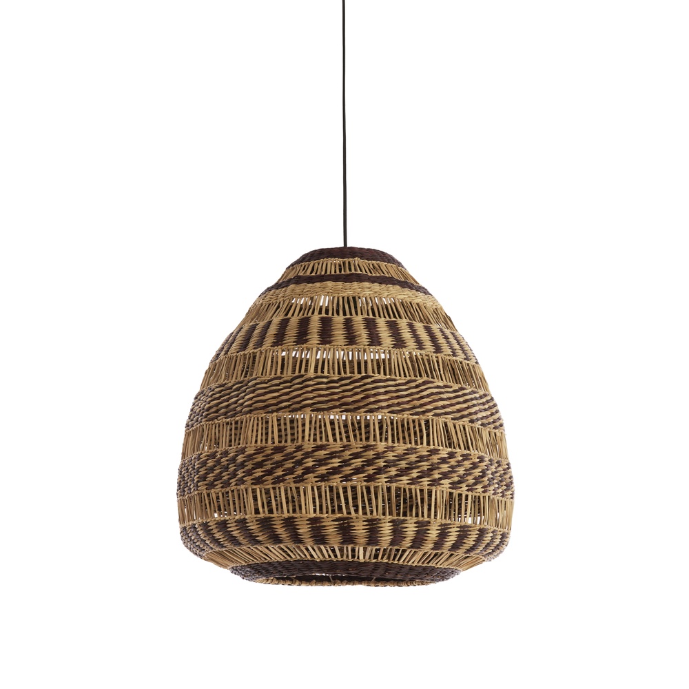 Light & Living Rotan hanglamp Soluna Ø 56cm - donkerbruin naturel - 2996284