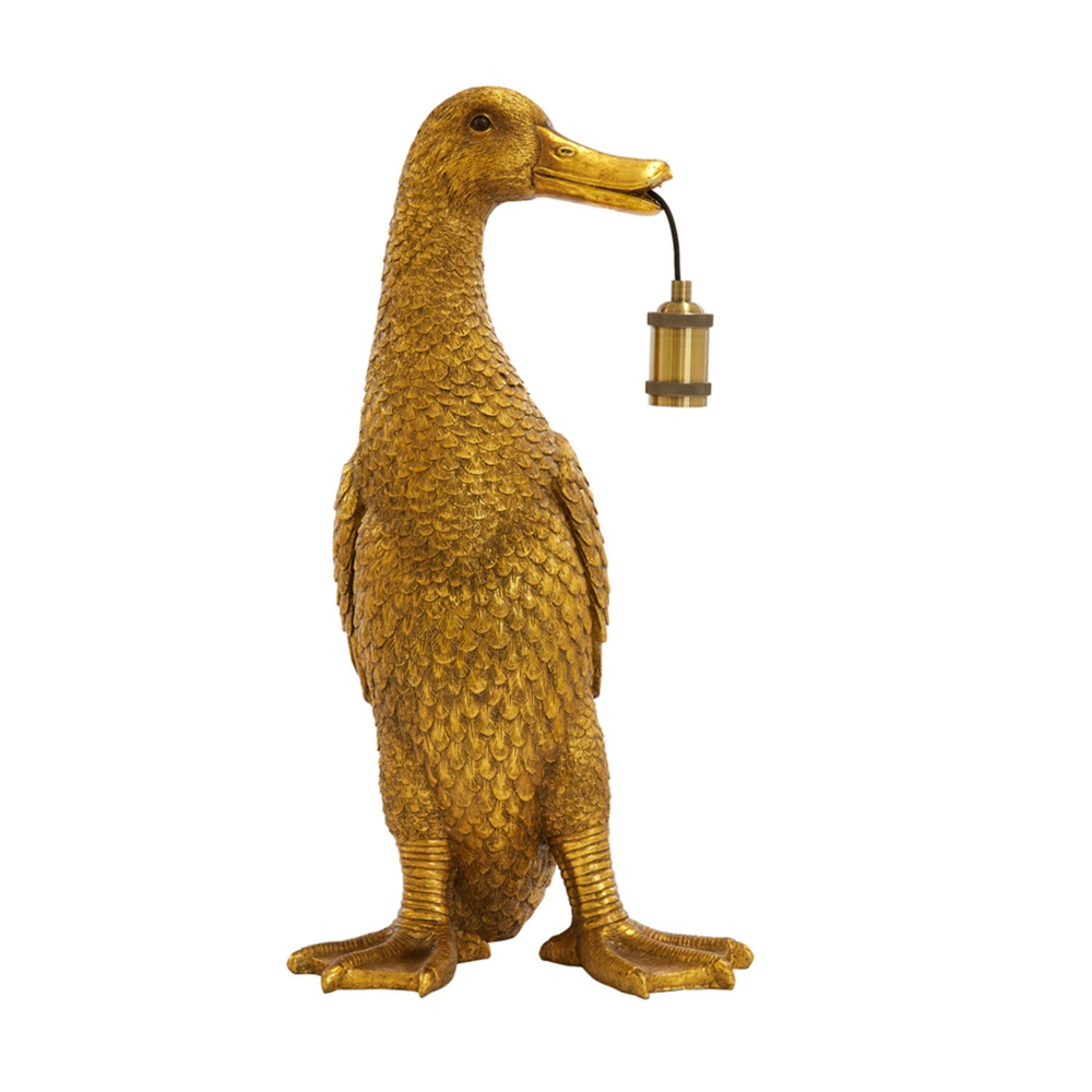 Light & Living Tafellamp Duck eend brons 65cm - 1879918