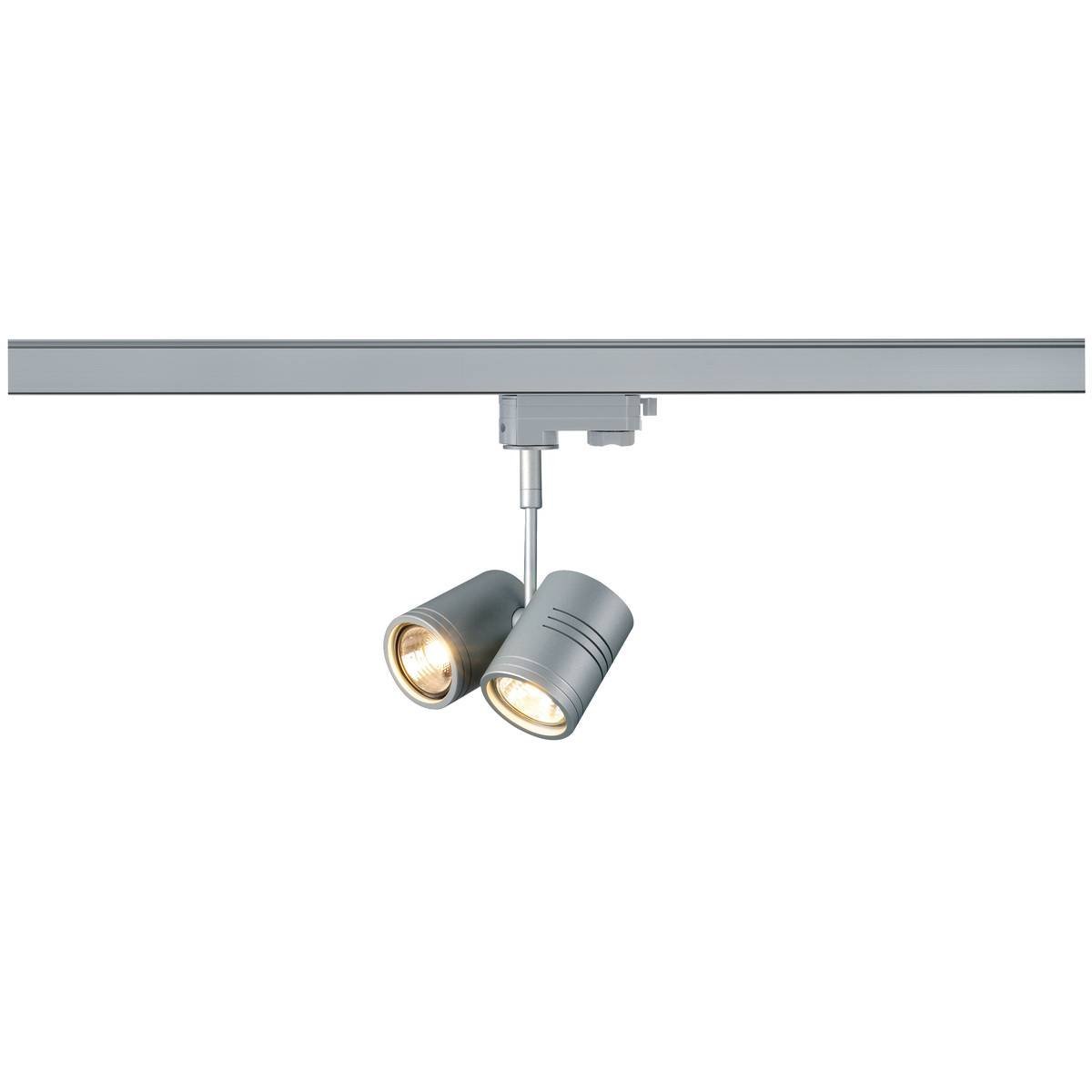 SLV Railspot dubbel Bima 2 3-fase grijs - 152232