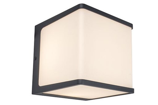 Lutec Vierkante wandlamp Doblo antraciet - 5105001125