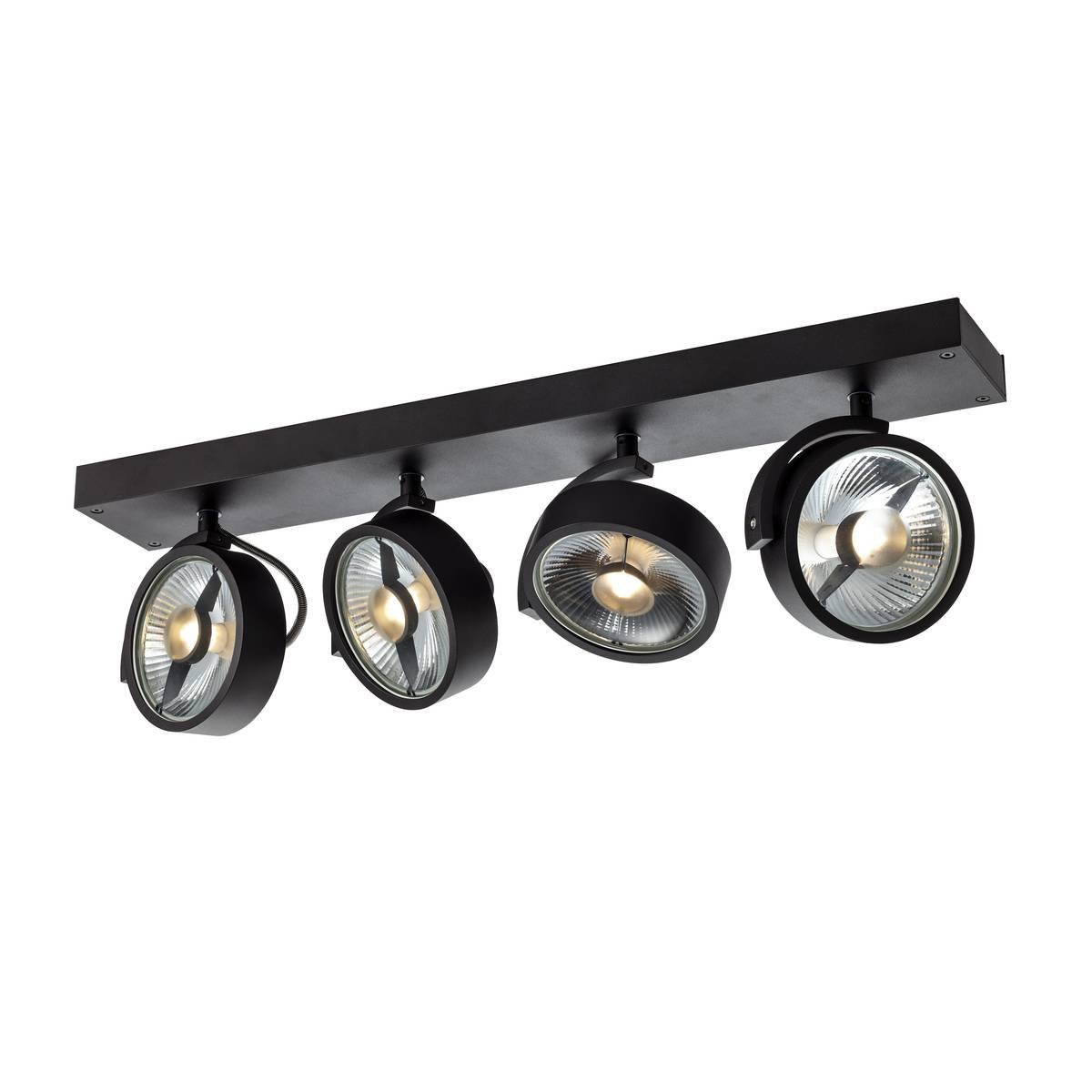 SLV PlafondspotKalu 4-lichts zwart - 1002023