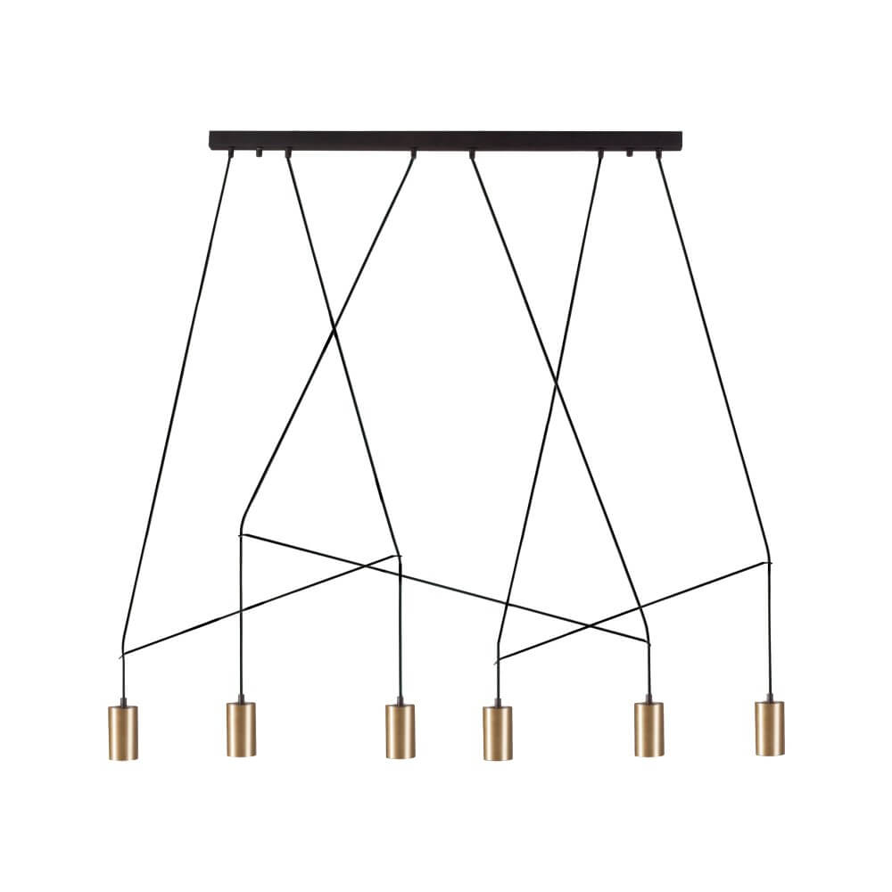 Lyora Zwart gouden hanglampImbria - 7955