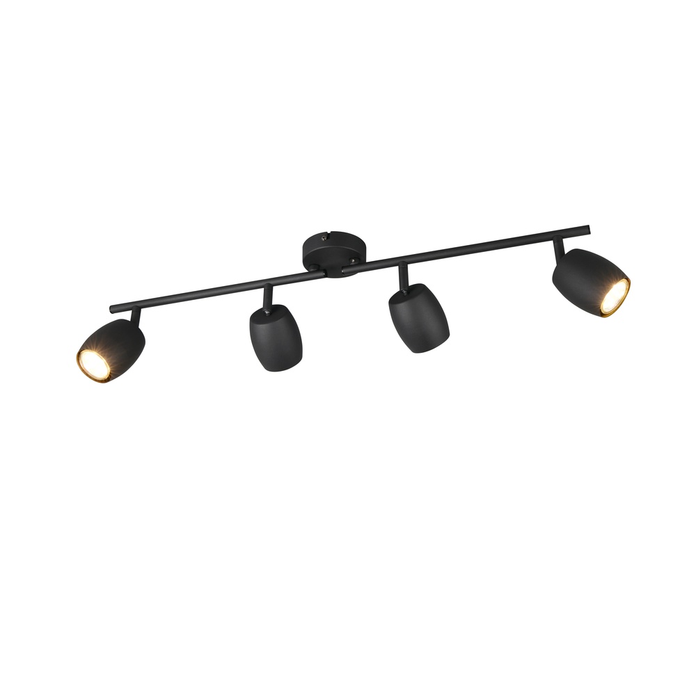 Trio PlafondlampNancy 4-lichts zwart - R86264032