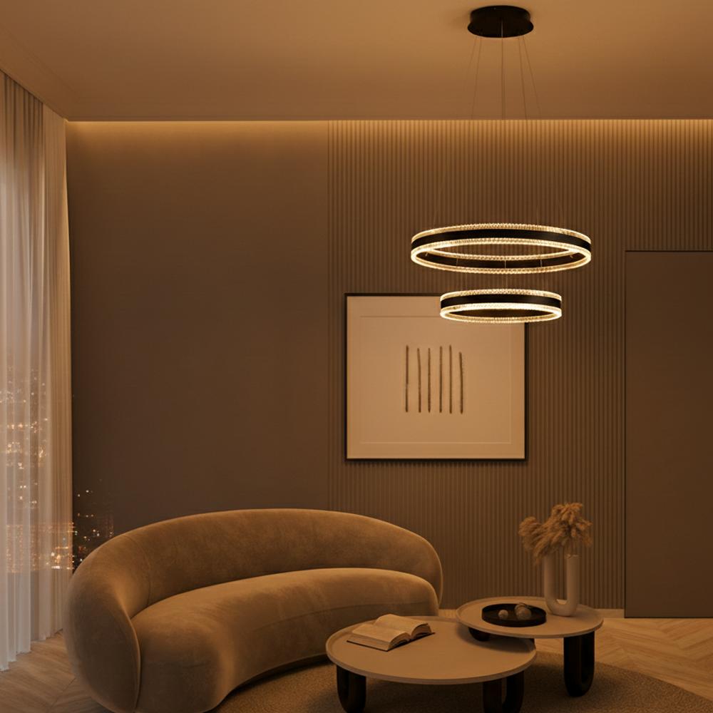 Lyora Design hanglampAlaro zwart dubbel - 109380