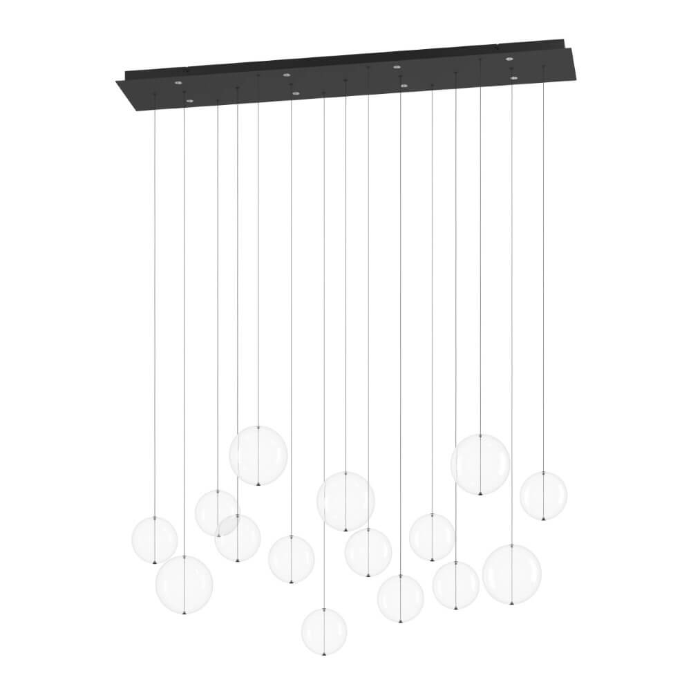 Stars of Light Langwerpige hanglamp Espardello zwart - 390334