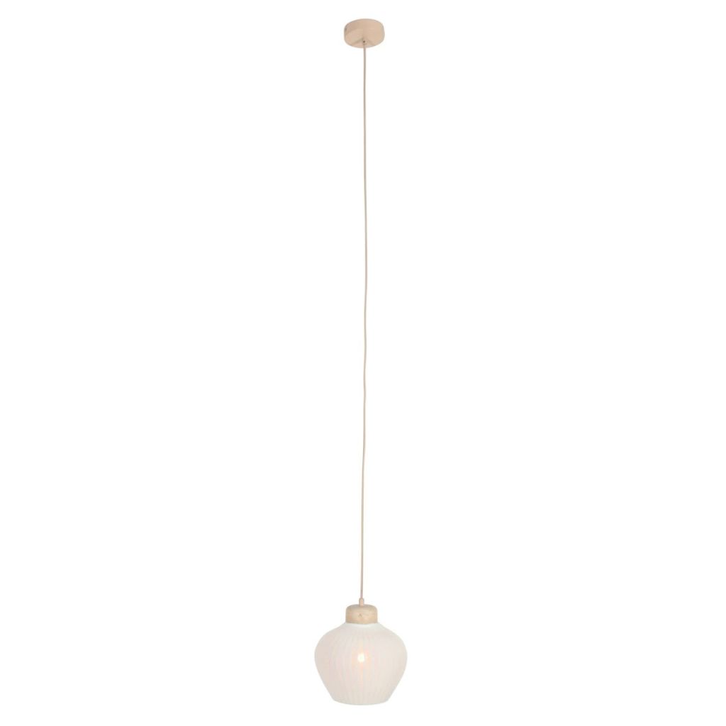 Steinhauer HanglampTravino zandbruin Ø21cm - 4598CR