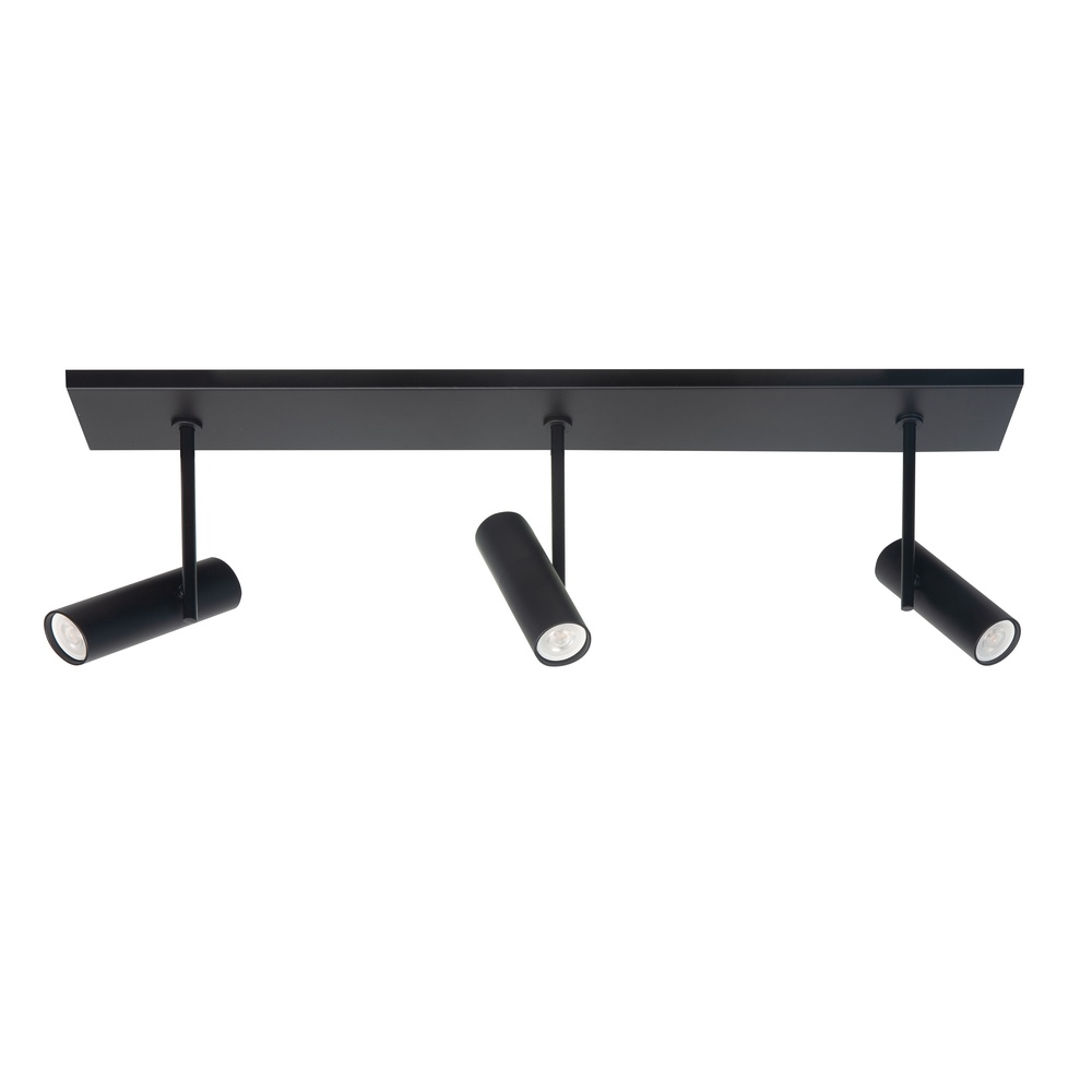 Highlight Zwarte spotTrend 3-lichts recht - S7535.01