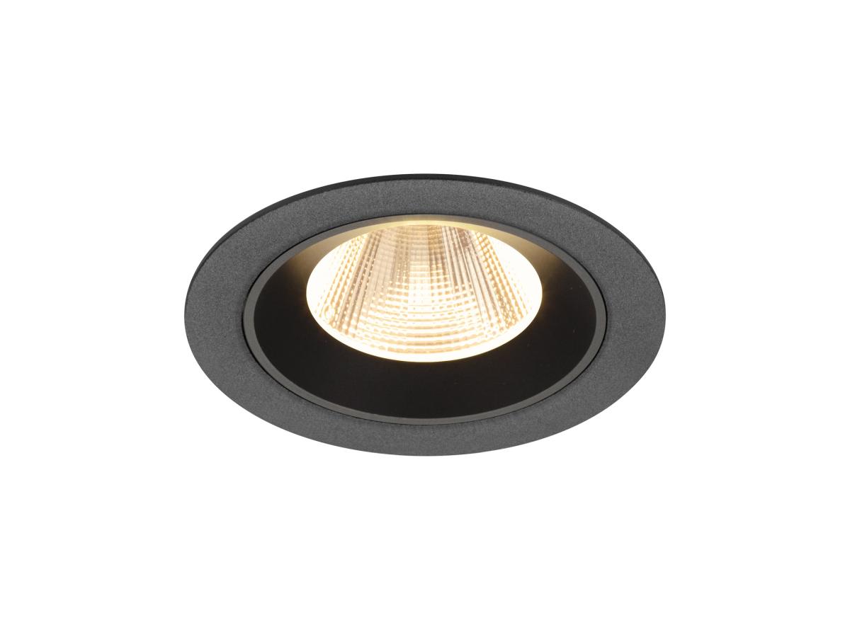 SLV InbouwspotNuminos M zwart 2700K - 20gr - 1009595